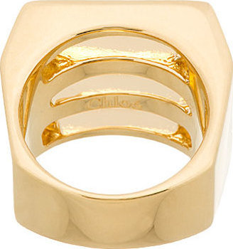 Chloé Gold Cut-Out Bianca Ring