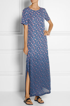 Band Of Outsiders Floral-print silk maxi dress