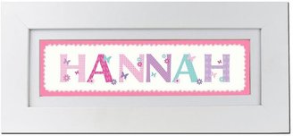 Personalised Butterfly Name Frame