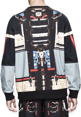 Givenchy Robot-Print Crewneck Sweatshirt