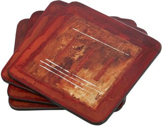 Inspire Abstract Fire set of four coasters