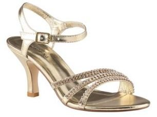 Call it SPRING Gold diamante Unoalian sandals