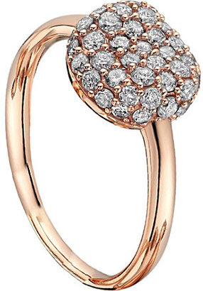 Astley Clarke 18ct rold gold diamond pillow ring