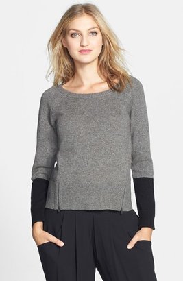 Eileen Fisher Colorblock Yak & Merino Sweater (Regular & Petite)