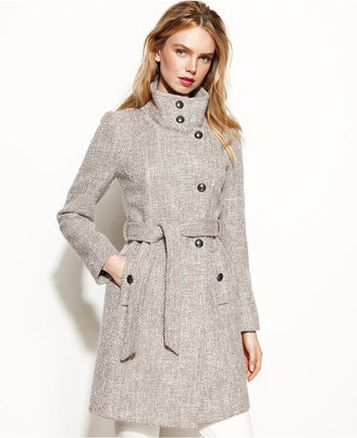 Tahari Izzy Asymmetrical Wool-Blend Coat