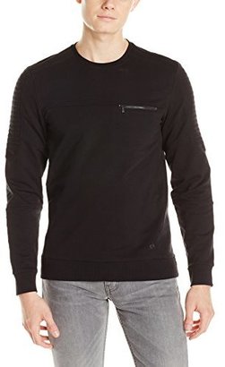 Calvin Klein Men's Crew-Neck Modeled French Terry Sweatshirt