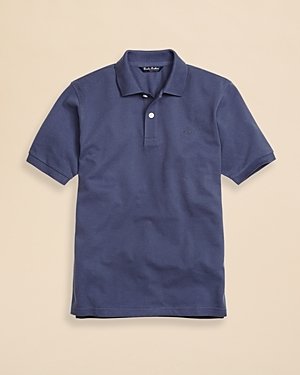 Brooks Brothers Boys' Solid Pique Polo - Sizes Xs-xl