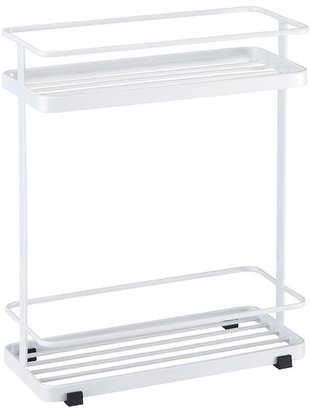 Container Store 2-Tier Bath Tower White