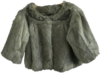 Antik Batik Grey Fur Jacket