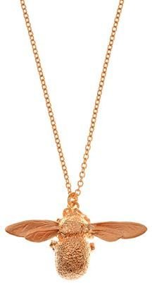 Alex Monroe Rose Gold Bumblebee Necklace