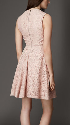 Burberry Fitted Lace Dress