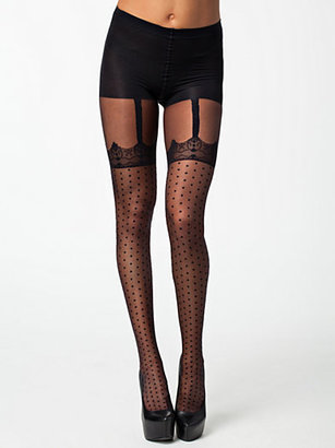Pretty Polly Lace Spot Mock Up Tights