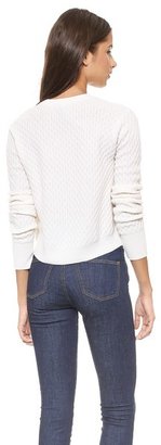 Wilt Cabled Crop Cashmere Sweater