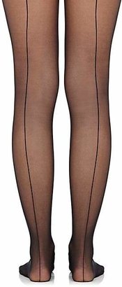 Wolford Women's Individual 10 Back Seam Tights - Blk, Blk