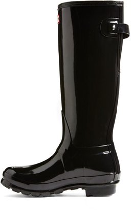 Hunter Adjustable Back Gloss Waterproof Rain Boot