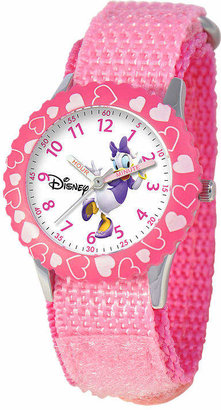 Disney Time Teacher Daffy Duck Kids Pink Fast Strap Watch