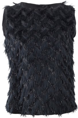 Lanvin Feather Front Top