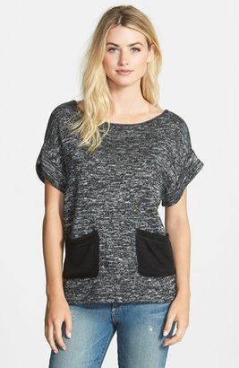 Vince Camuto Contrast Pocket Sweater