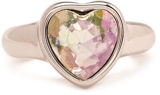 Forever 21 Lovely Heart Rhinestone Ring