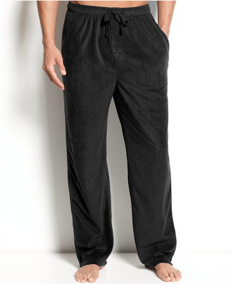 Perry Ellis Men's Solid Fleece Pajama Pants
