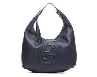 Gucci Pre-Owned Navy Large Soho Hobo Bag