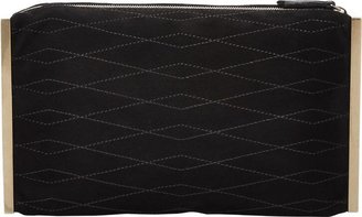 Lanvin Quilted Evening Clutch-Black