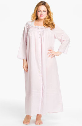Eileen West Button Front Nightgown (Plus Size)