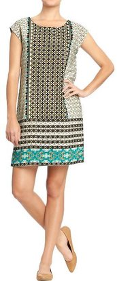Old Navy Women's Mixed-Print Crepe Shift Dresses