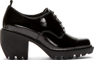 Opening Ceremony Black Leather Grunge Oxford Heels