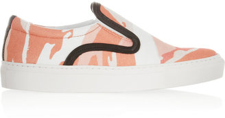 Mother of Pearl Achilles camouflage-print canvas slip-on sneakers