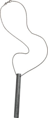 Palladium TODD REED Chain Silver and Diamond Pendant Necklace