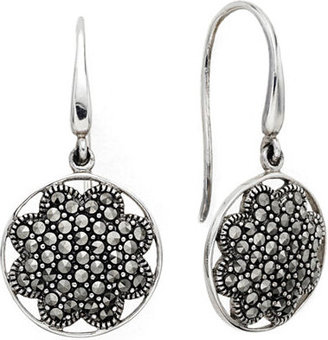 Fine Jewelry PavÃ© Marcasite Sterling Silver Drop Earrings