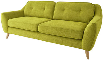 Orla Kiely Laurel Three Seater Sofa - Eske Yellow Olive