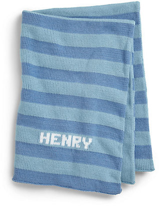 Personalized Striped Baby Blanket