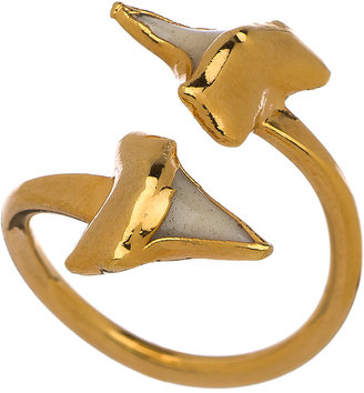Janna Conner Designs Double Gold Shark Tooth Ring