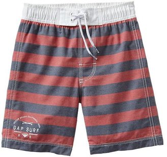 Gap Bold stripe swim trunks
