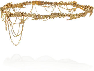 Jennifer Behr Annika gold-plated headband