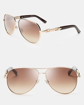 Jimmy Choo Reese Aviator Sunglasses, 59mm