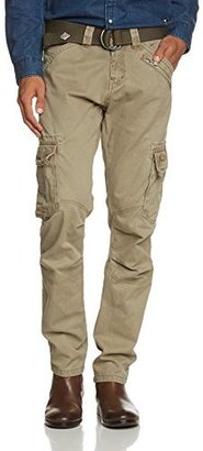 Timezone Men's Benitotz Slim Cargo Pants Incl. Belt 26-0358 Slim Trousers