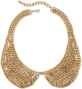 JCPenney Decree Gold-Tone Steel Chain Peter Pan Collar Necklace
