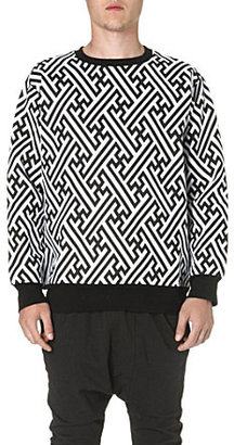 Kokon To Zai Geometric print cotton sweatshirt - for Men