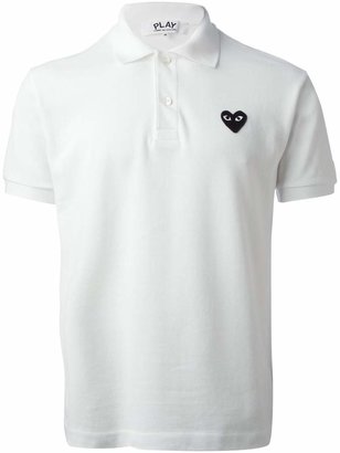 Comme des Garcons Play embroidered heart polo shirt