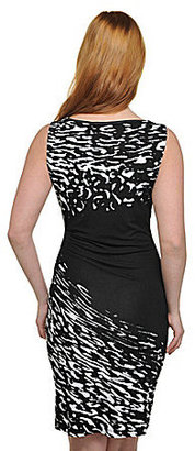 Peter Nygard Cheetah-Print Ruched Dress