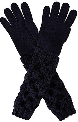Moncler Cable knit woollen gloves