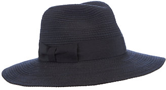 John Lewis 7733 John Lewis Braided Fedora Hat, Navy