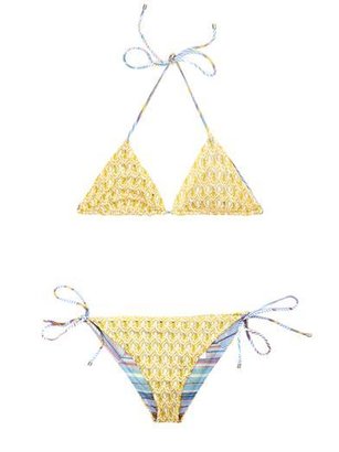 Missoni MARE Diamatino-knit reversible bikini