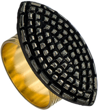 Blydesign Gunmetal Marquise Ring