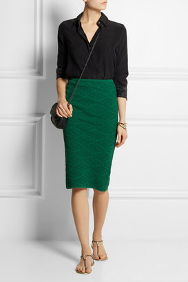 M Missoni Jacquard-knit pencil skirt