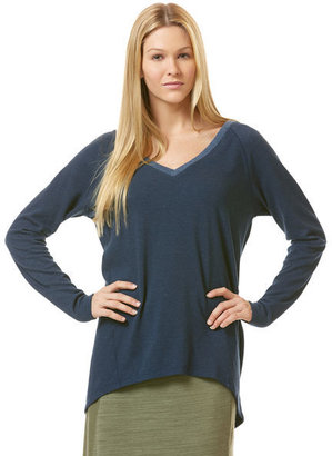 C&C California Long sleeve double v-neck hi-lo sweatshirt