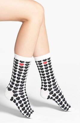 Nordstrom Heart Crew Socks (3 for $18)